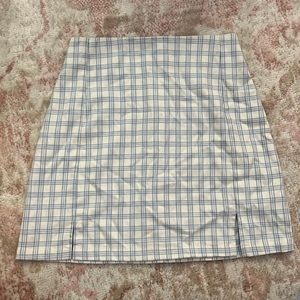 preppy brandy melville checkered mini skirt